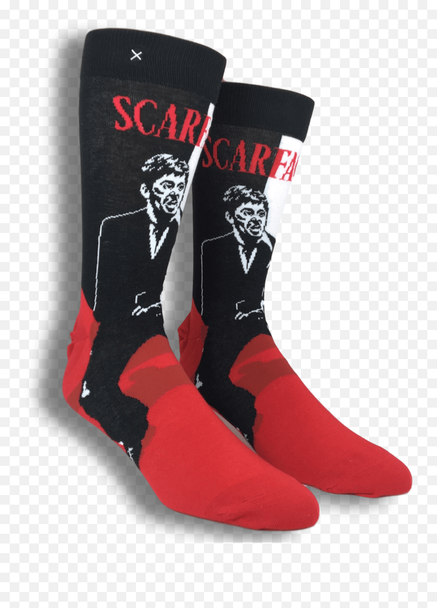 Scarface Logo Socks Socks By Odd Sox Emoji,Red Socks Logo
