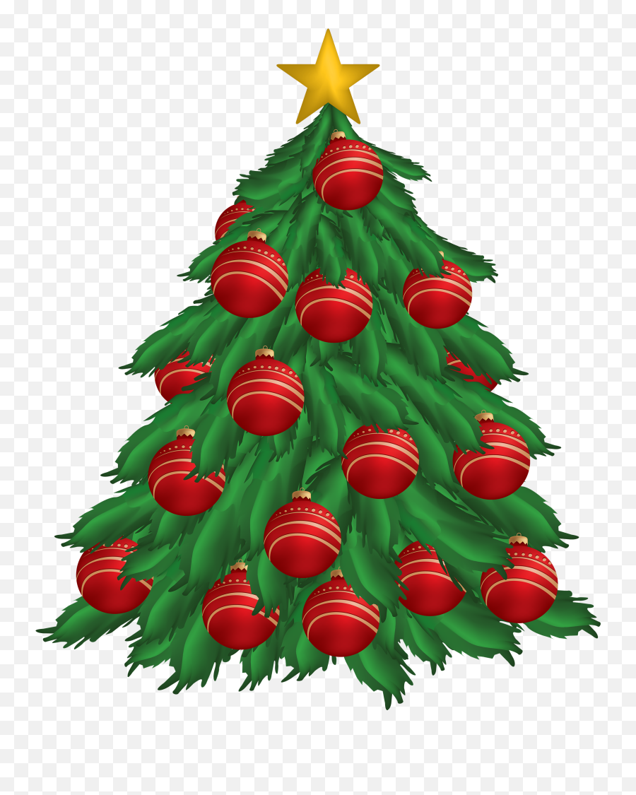Library Of Christmas Tree Banner Black And White Library Png - Christmas Tree With Big Ornaments Clipart Emoji,Christmas Tree Png