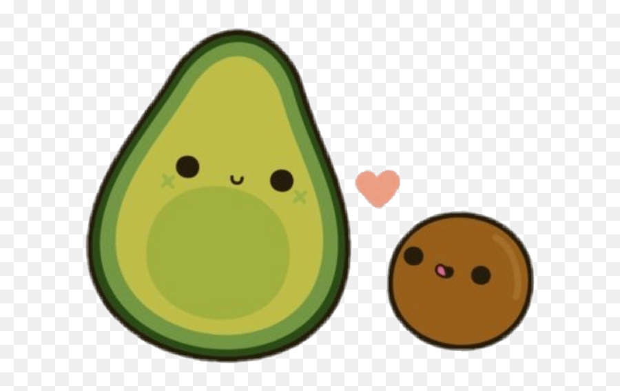 Cute Clipart Avocado Love Heart Green Tumblr Transparent Emoji,Tumblr Transparent Hearts