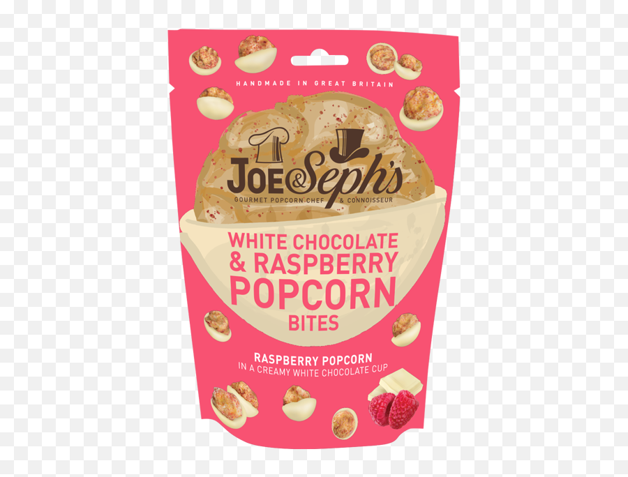 White Chocolate U0026 Raspberry Covered Popcorn Bites Joe U0026 Sephu0027s Emoji,Raspberry Png