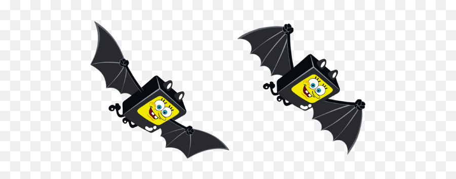 Spongebob Bat - Sponge Cursor U2013 Custom Cursor Emoji,Sponge Clipart