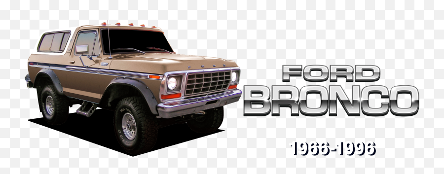 1966 - 1996 Ford Bronco Part And Accessories Emoji,Ford V8 Logo