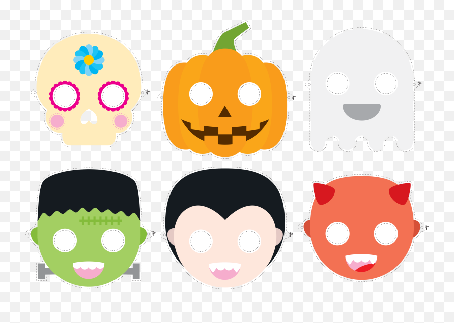 Mask Clipart Pumpkin - Vector Halloween Mask Transparent Halloween Mask Clipart Png Emoji,Mask Clipart