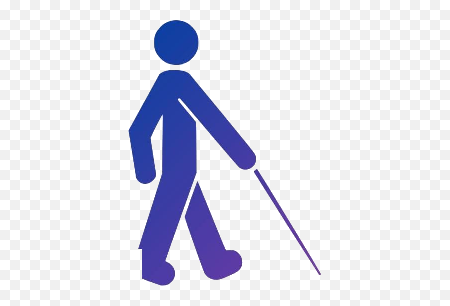 Blind People Walking Png Hd Images Stickers Vectors - Language Emoji,People Walking Png