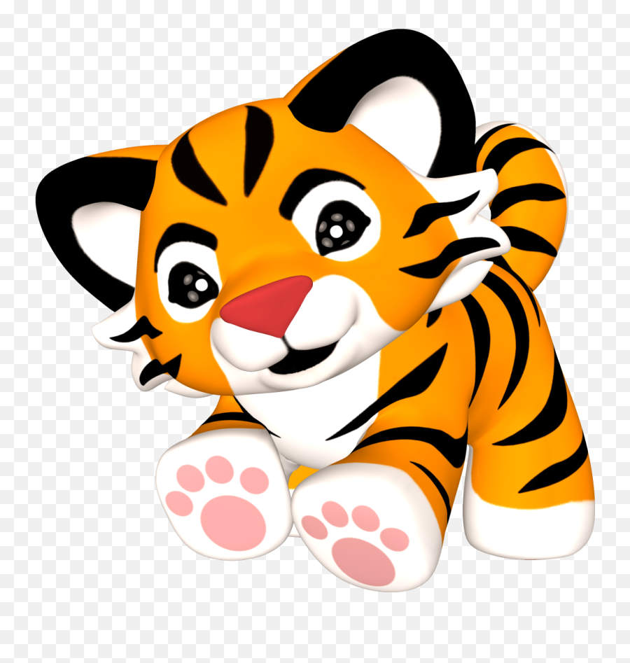 Tiger Cubs Clip Art Transparent Png - Transparent Background Tiger Clipart Png Emoji,Cubs Clipart
