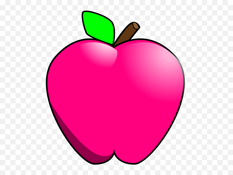 At Clker - Pink Lady Apple Clipart Emoji,Apple Clipart