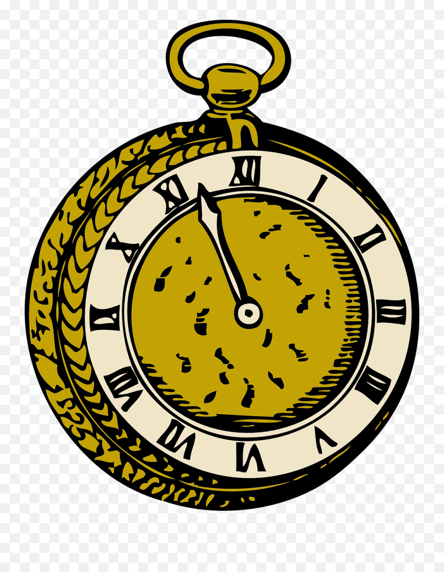 Pocket Watch Old - Free Vector Graphic On Pixabay Pocket Watch Cartoon Emoji,Stopwatch Clipart