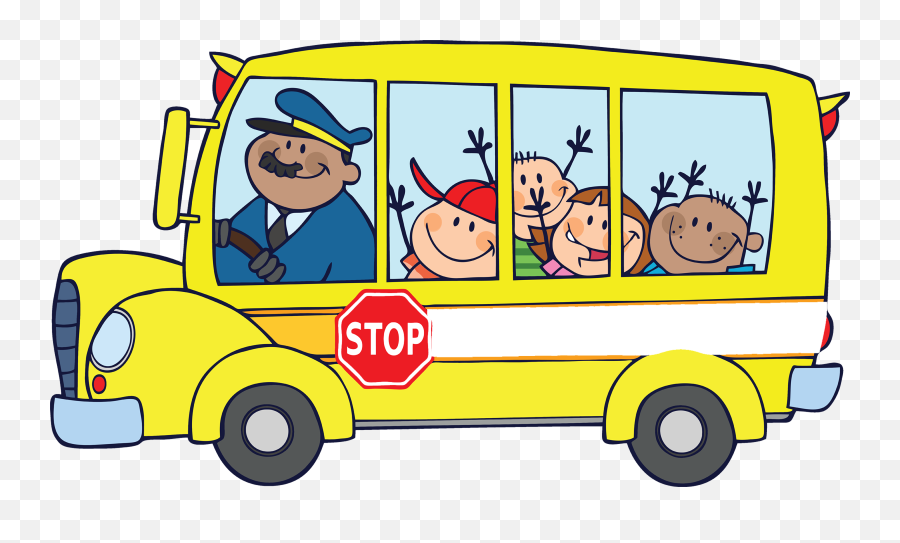 Driving To School Download Png Files - School Bus Clipart Emoji,School Clipart