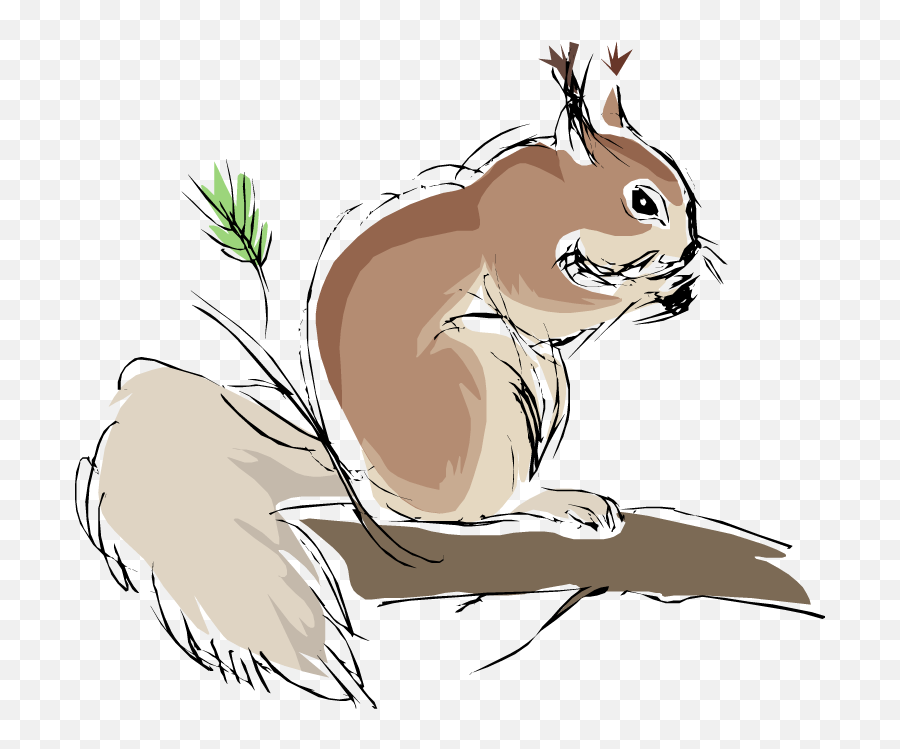 Free Squirrel Clipart - Clipart Animals Emoji,Squirrel Clipart