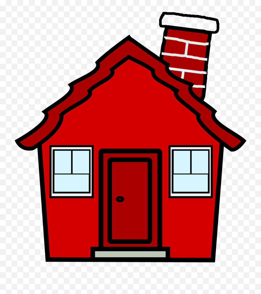 House Clipart - Cartoon Little Red House Emoji,House Clipart Transparent