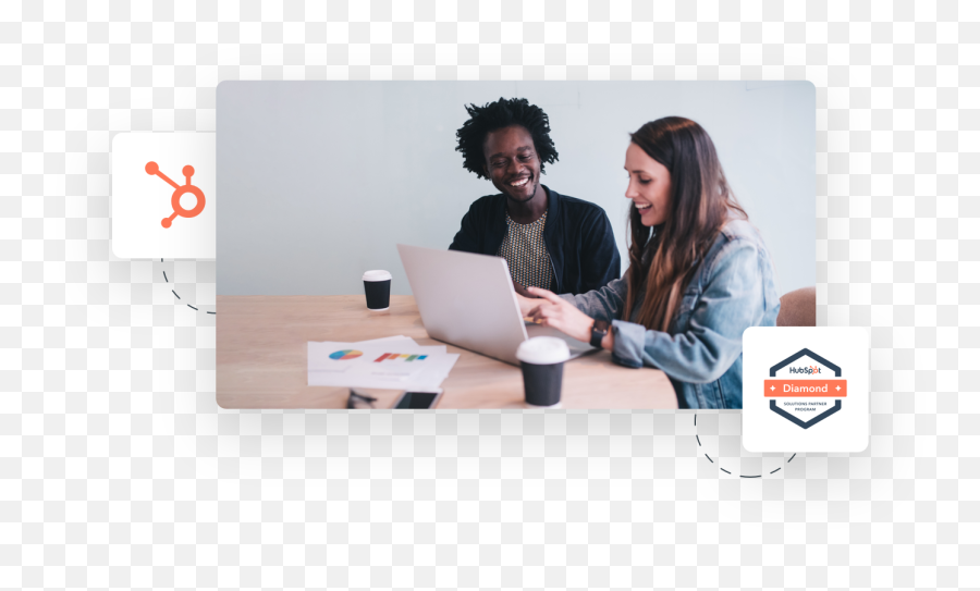 Hubspot Onboarding Services Campaign Creators - Two People In A Meeting Emoji,Hubspot Logo Png