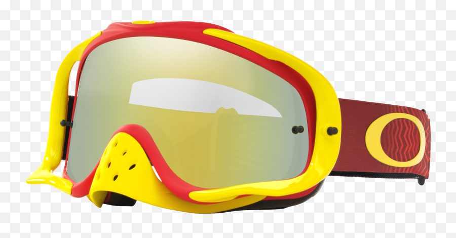 Oakley Crowbar Mx Goggles - Shockwave Red Yellow Oo702536 Oakley Us Store Oakley Crowbar Mx Goggles Emoji,Crowbar Png