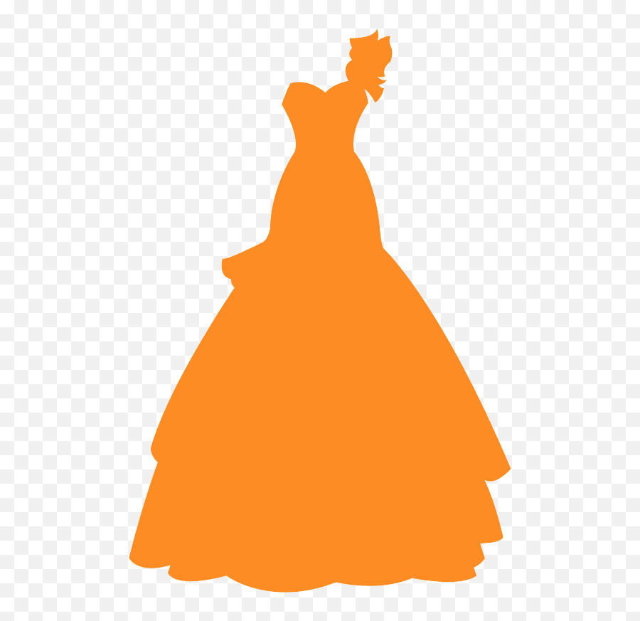 Silhouette Wedding Dress Black Clipart - Full Size Clipart Wedding Dress Svg Emoji,Wedding Dress Clipart