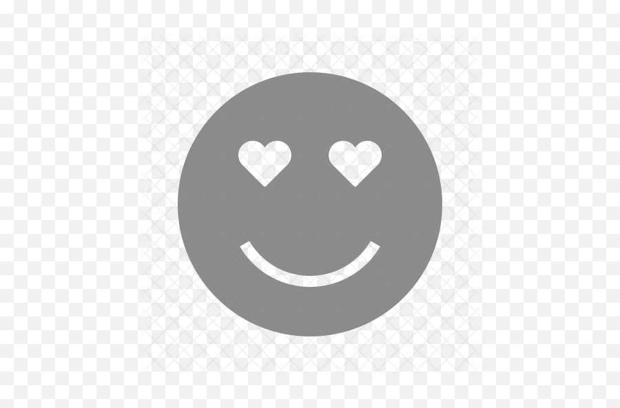 Free Heart Eye Face Icon Of Glyph Style - Happy Emoji,Heart Eyes Png