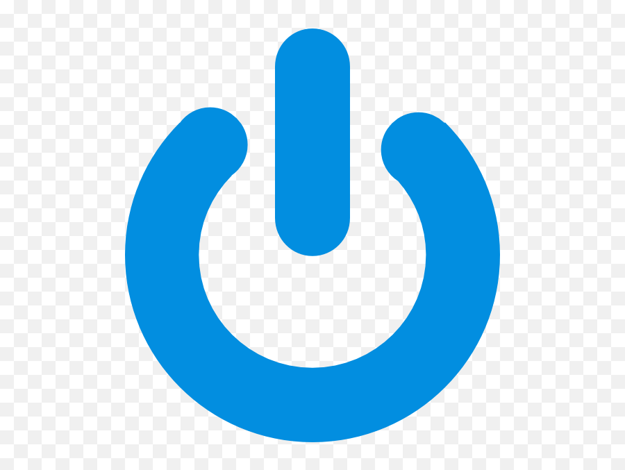 Power Switch Clipart - Blue Logout Icon Png Emoji,Switch Clipart