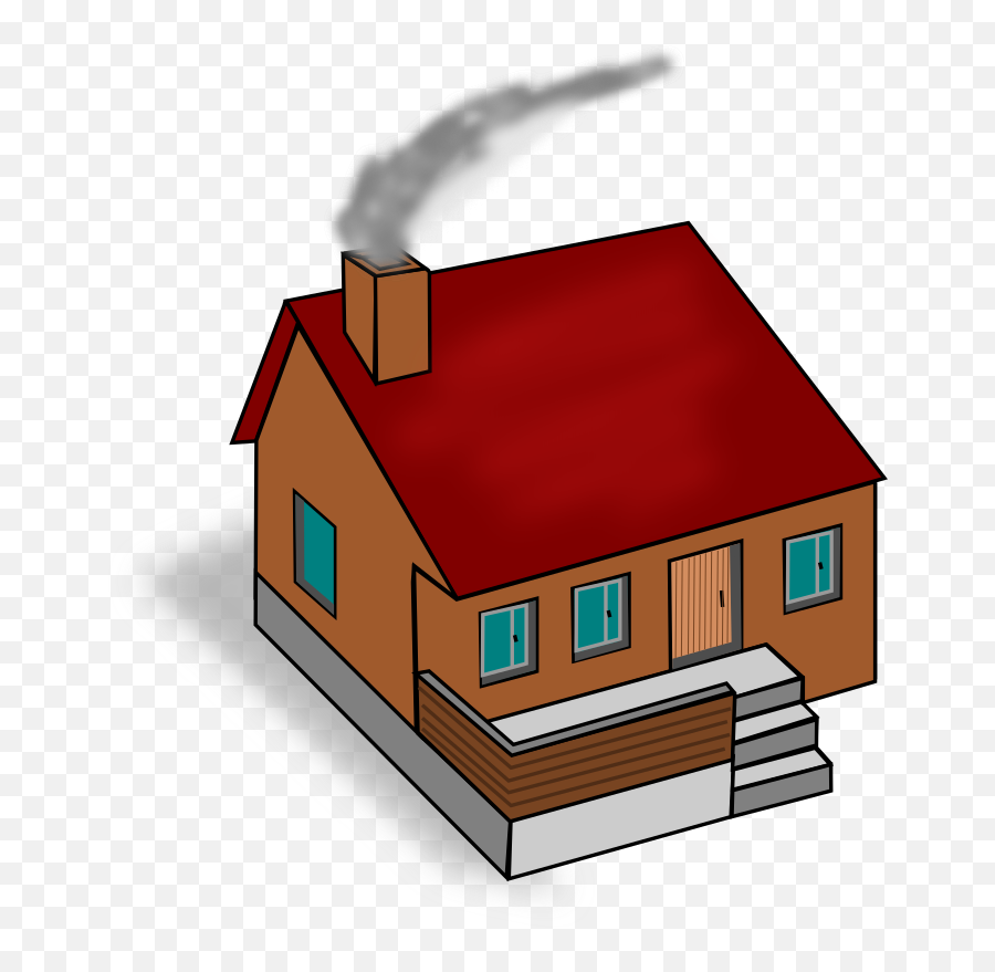 Clipart House Smoke Clipart House Smoke Transparent Free - House Chimney Clipart Emoji,Smoke Clipart