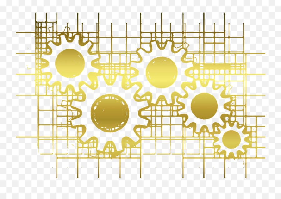 Gears Gold Transparent - Gears No Background Emoji,Gears Transparent Background