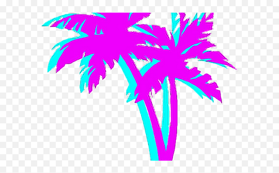 Vaporwave Palm Tree Png Transparent Png - Full Size Emoji,Vaporwave Transparent Png