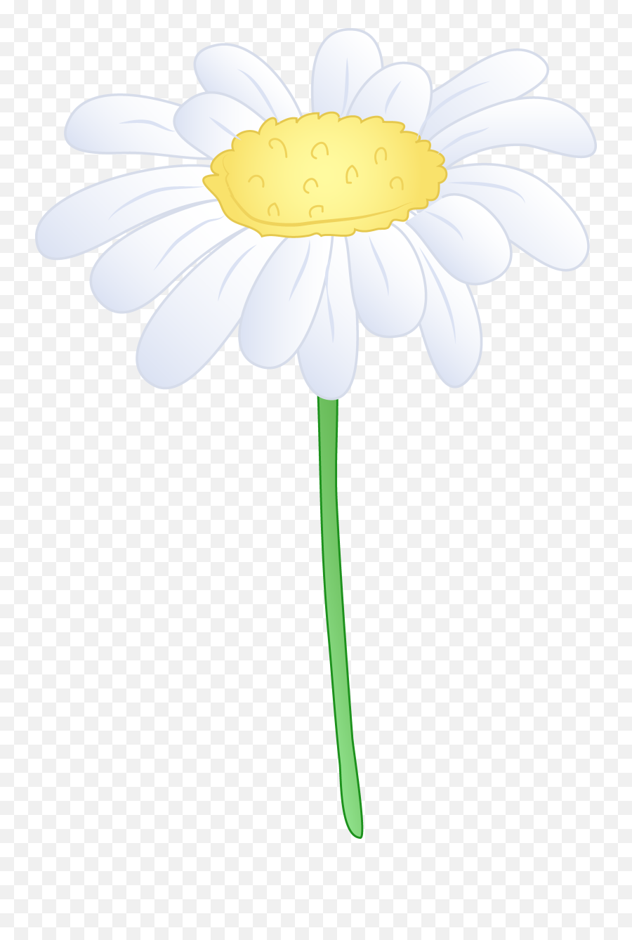 Single White Daisy Flower - Free Clip Art Daisy Flower Emoji,White Daisy Png