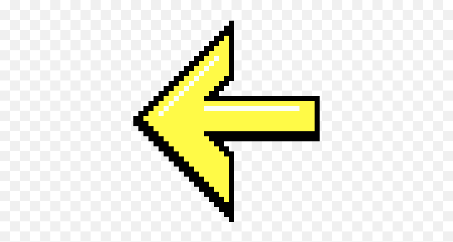 Arrow Pixel Art Maker Emoji,Yellow Arrow Png
