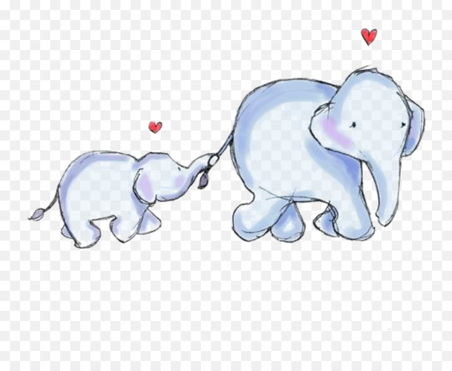 Cartoon Baby Elephant Png Download - Transparent Background Cute Baby Elephant Clipart Emoji,Baby Elephant Clipart