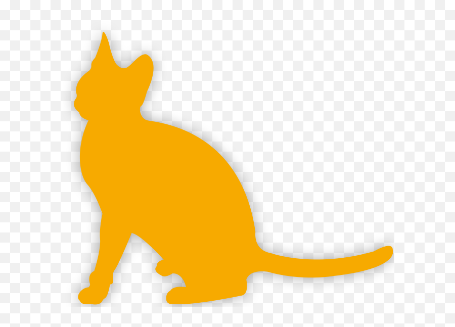 Border Collie Clipart - Squitten Transparent Cartoon Jingfm Yellow Cat Silhouette Transparent Emoji,Pete The Cat Clipart