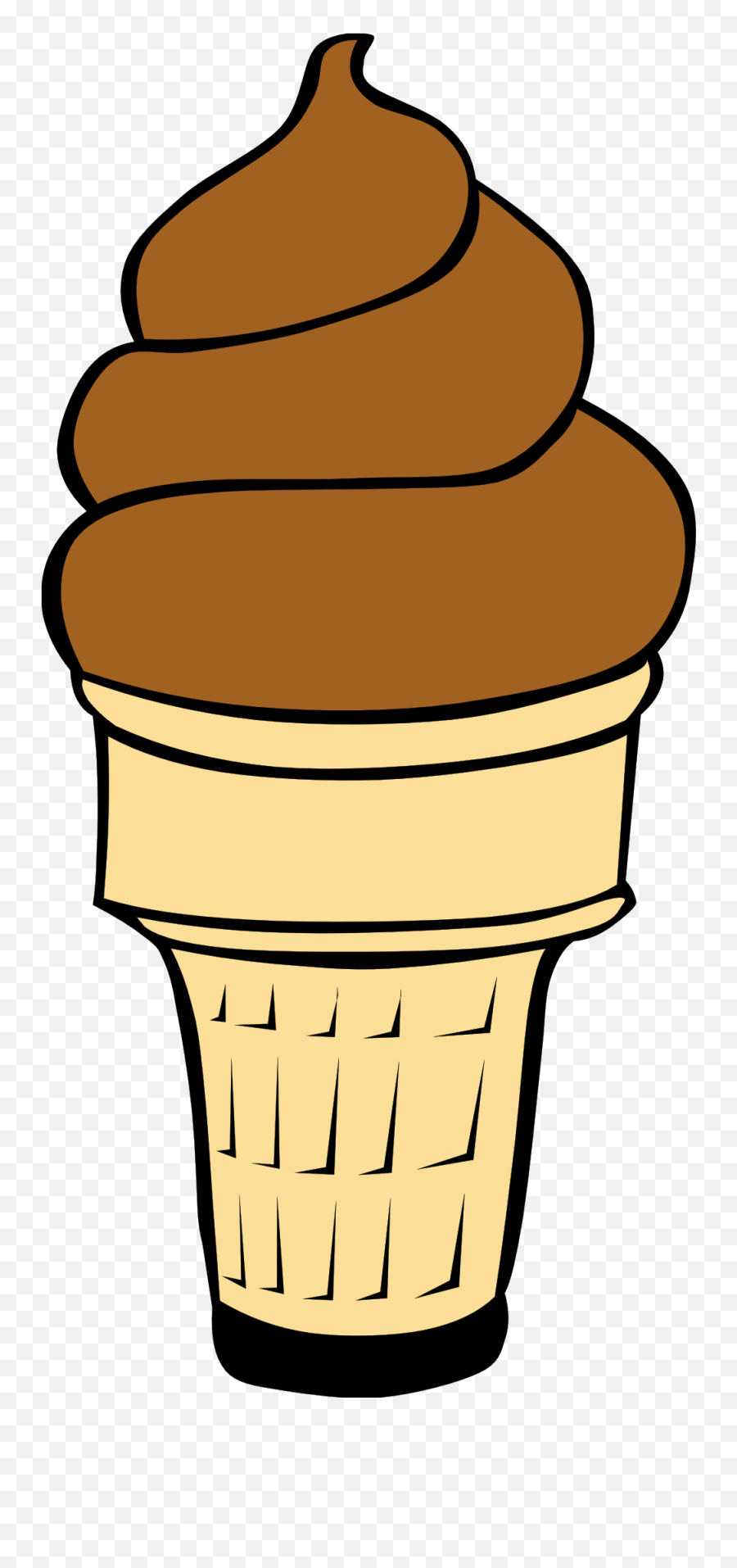 Chocolate Ice Cream Cone Clip Art - Ice Cream Cone Clipart Emoji,Ice Cream Cone Clipart