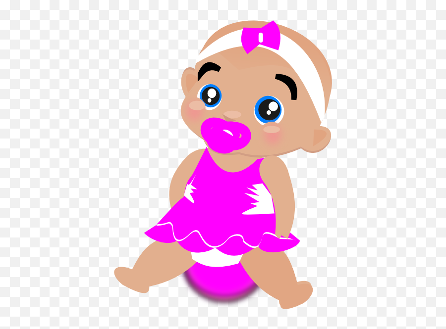 Baby Girl Clipart Shower - Transparent Background Girl Babies Clipart Png Emoji,Little Girl Clipart