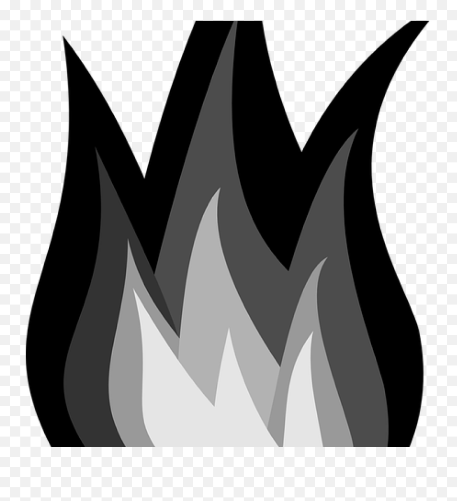 Download Flame Clipart Black And White Fire Flames Burn Free Emoji,Burn Clipart