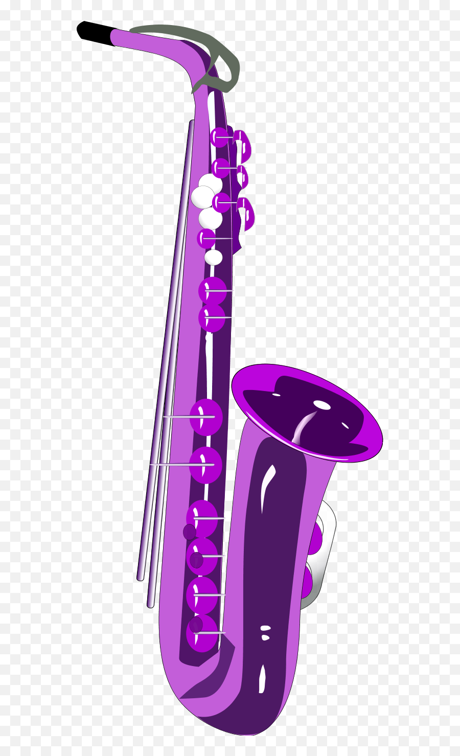 Purple Saxophone As A Picture For - Clipart Transparent Saxophone Png Emoji,Saxophone Clipart
