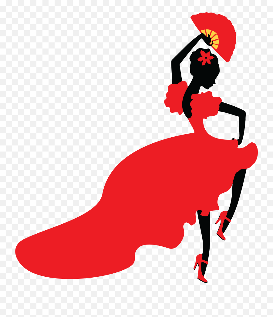 Spanish Dancer Clipart - Flamenco Dancer Clipart Emoji,Spanish Clipart