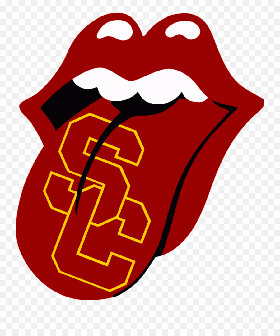 Usc College - Lonesome Blues Rolling Stones Tongue Emoji,Usc Logo