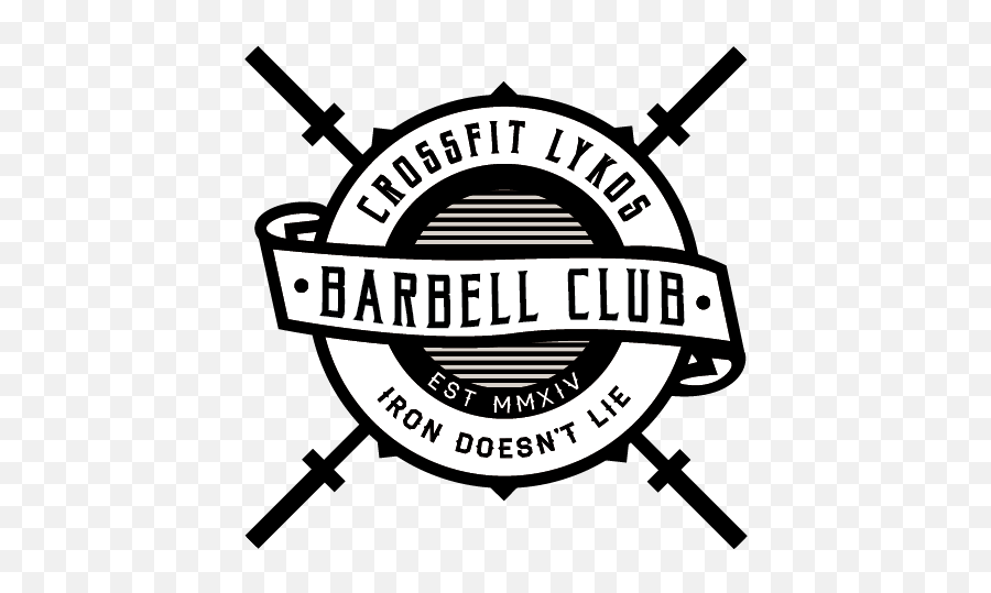 Barbell Club Dad To Be Shirts Gym Logo - Crossfit Logo With Barbell Emoji,Crossfit Logo