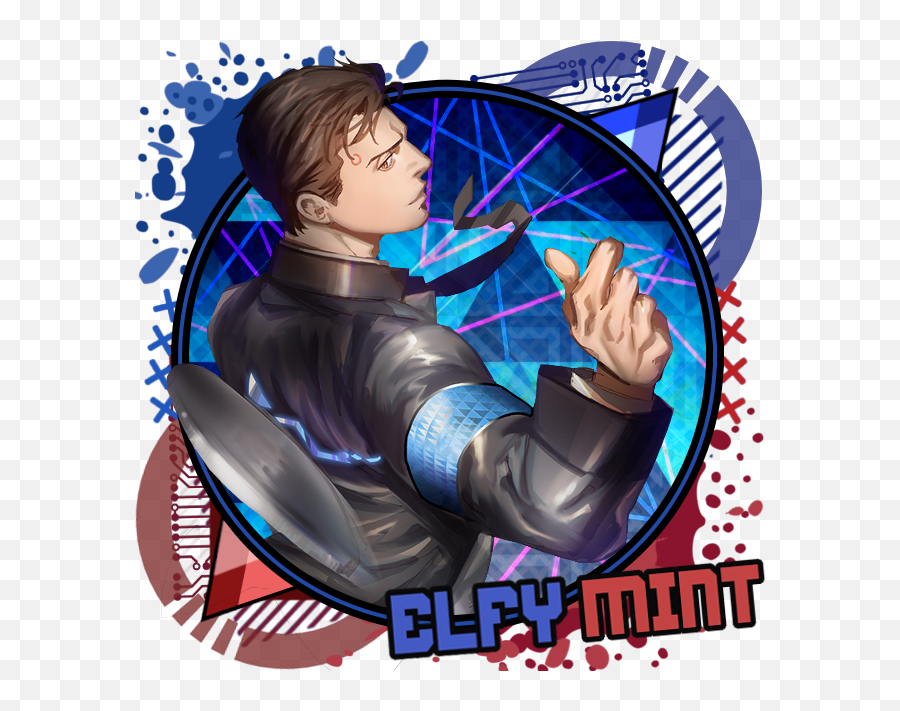 Connor From Detroit Become Human - Fictional Character Emoji,Detroit Become Human Logo