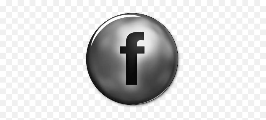 Ultra Glossy Silver Button Fb Facebook Logo - Black Facebook Icon 3d Png Emoji,Fb Logo Png