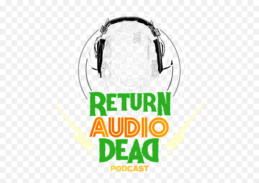 Horror Movies Podcast - Audio Dead Horror Podcast Headphone Ear Pad Emoji,Movies Logo