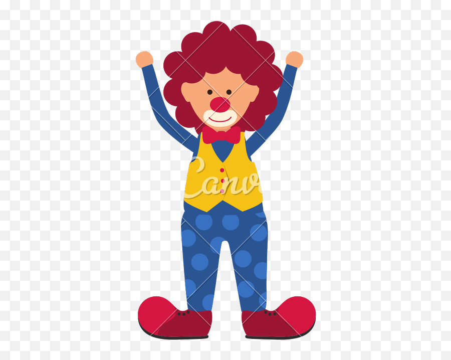 Clown Clipart Carnival - Cartoon Transparent Cartoon Jingfm Clown Emoji,Carnival Games Clipart