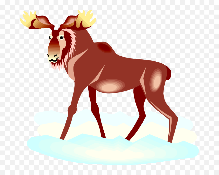 Free Moose Clipart 3 - Animal Figure Emoji,Moose Clipart