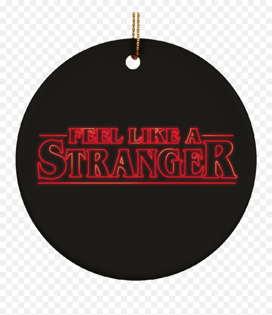 Feel Stranger Things Circle Tree Ornament - Lily Pad Coloring Page Emoji,Stranger Things Logo