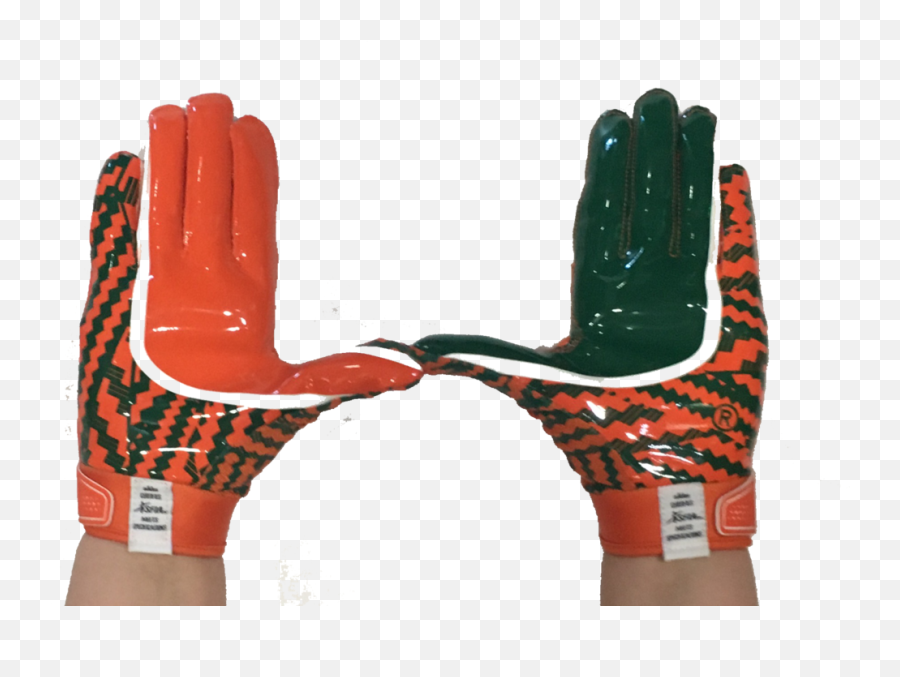 Download University Of Miami Hurricanes Logo Png Png Image - University Miami Football Gloves Emoji,University Of Miami Logo