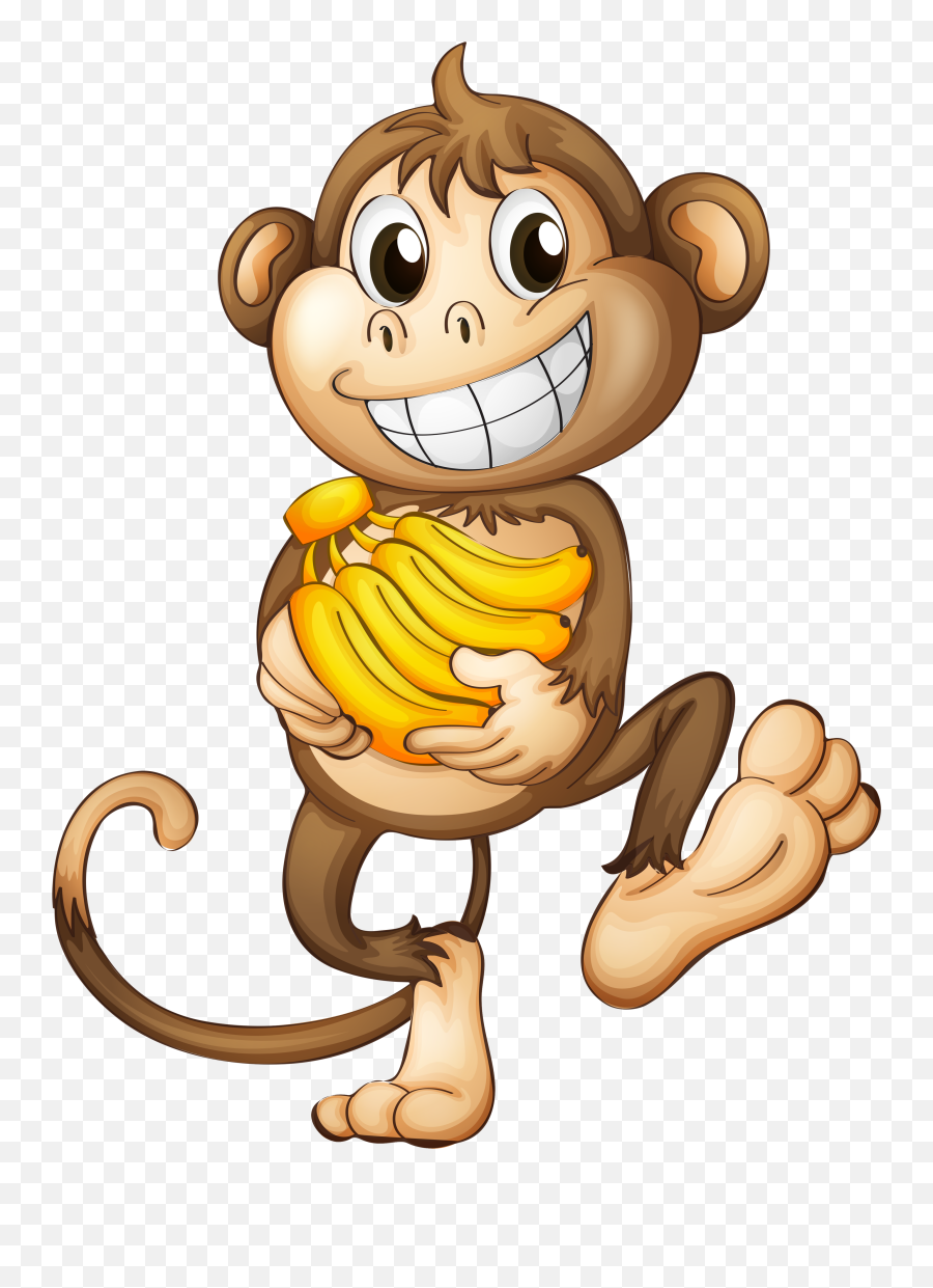 Fun Clipart Funny Monkey - Monkey Cartoon Png Transparent Emoji,Monkey Png