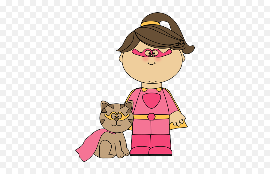 Girl With Notebook Clipart - Clip Art Library She Has Got A Cat Cartoon Emoji,Pete The Cat Clipart