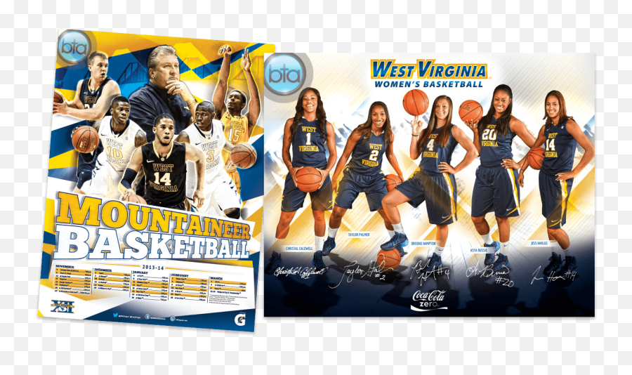 2013 - 2014 Wvu Menu0027s And Womenu0027s Basketball Team Posters Language Emoji,Wvu Logo