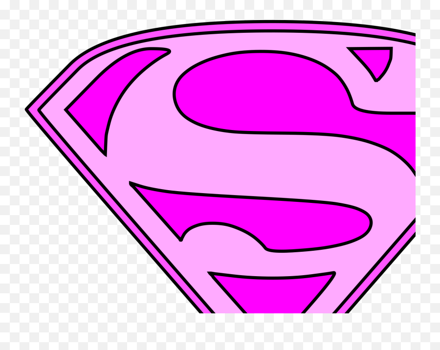 Pink Superman Logo Svg Vector Pink Superman Logo Clip Art - Superman Pink And Purple Logo Emoji,Superman Clipart