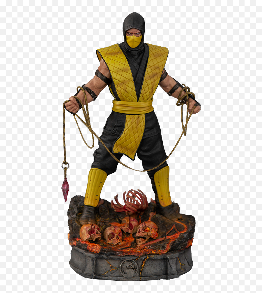 Scorpion 110 Art Scale Statue From Iron Studios Emoji,Mortal Kombat Logo Vector