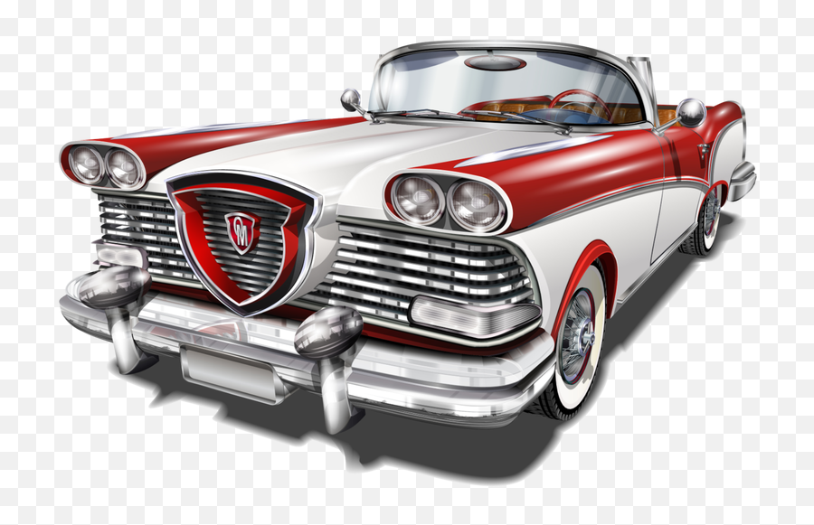 Muscle Car Png - Vintage Muscle Buick Png Vintage Car Old Classic Car Illustration Emoji,Muscle Clipart