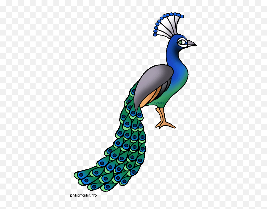 Peacock Clipart Black And White Free - Clipart Images Of Peacock Emoji,Peacock Clipart