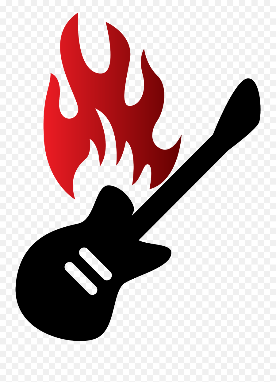 Free Guitar - Language Emoji,Fire Transparent
