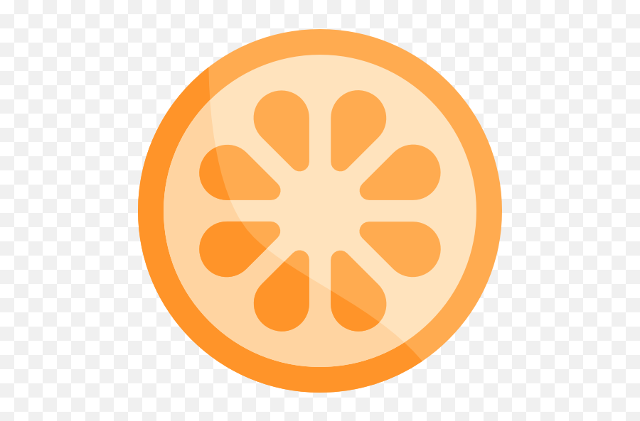 Orange Slice - Free Food Icons Orange Slice Flat Icon Png Emoji,Orange Slice Png