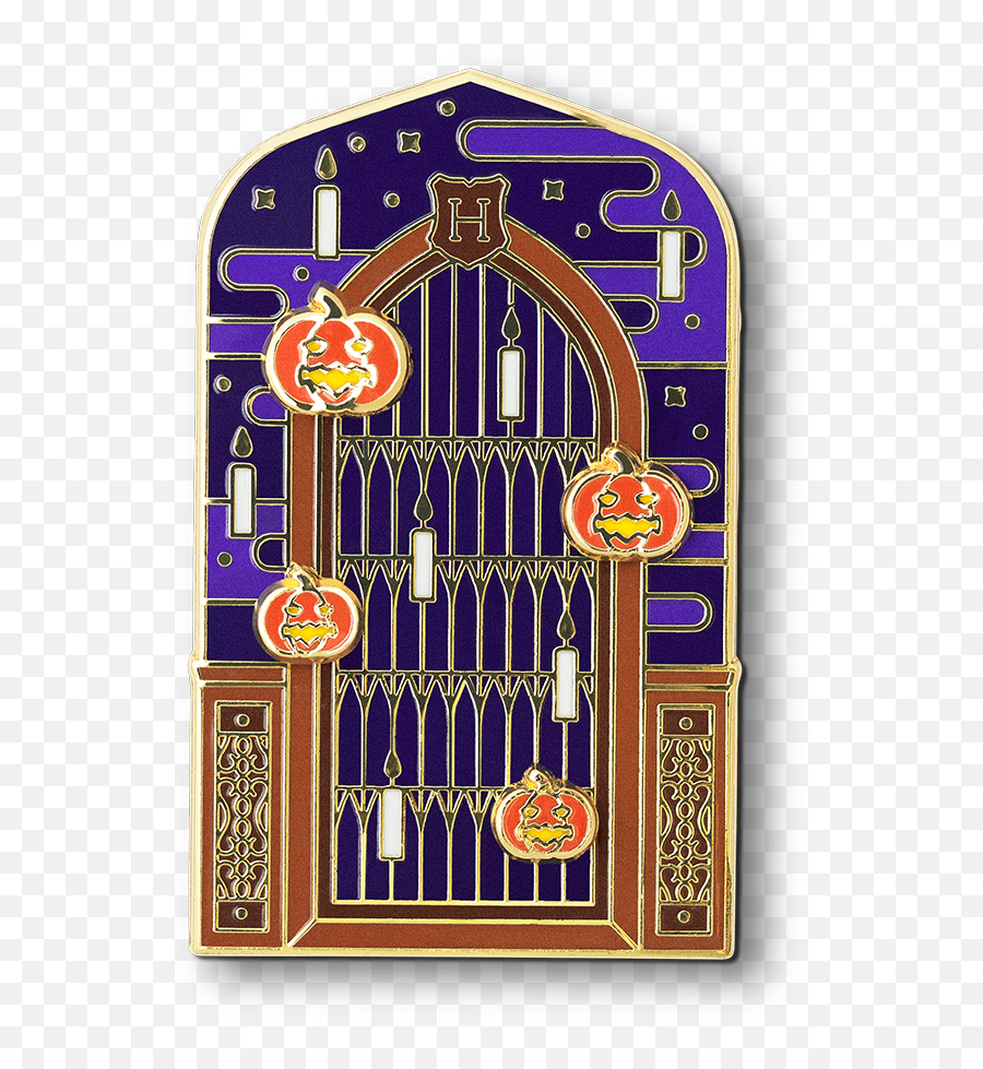 Celebrate Halloween With A New Collectible Pin From The - Halloween In The Great Hall Pin Emoji,Wizarding World Logo